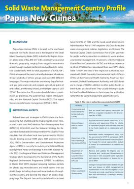 JPRISM II Solid Waste Management Country Profile - Papua New Guinea