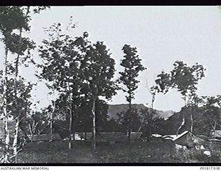 Goodenough Island, D'Entrecasteaux Islands, Papua, 1944-04-01. General view of No. 5 Medical Receiving Station RAAF based at the Headquarters of No. 71 Wing RAAF. The station consists of a complex ..