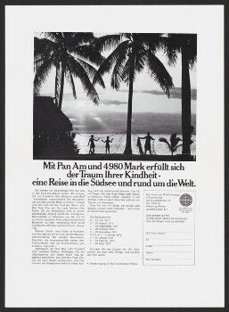 Mit Pan Am und 4980 Mark erfüllt sich der Traum Ihrer Kindheit - eine Reise in die Südsee und rund um die Welt.