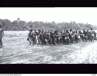 MAPRIK, NEW GUINEA, 1945. ONE OF A SERIES OF PHOTOGRAPHS PRODUCED IN THE HOUSE OF REPRESENTATIVES, CANBERRA, ACT, ON 1 JUNE 1945 BY THE RT HON A W FADDEN, LEADER OF THE AUSTRALIAN COUNTRY PARTY IN ..