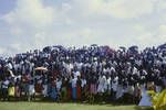 [Crowd gathering during Governor Genera's tour?], Bougainville, 1964