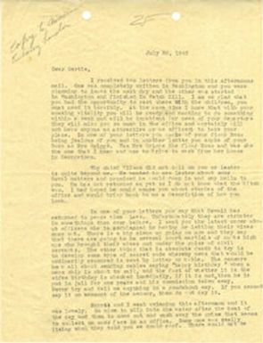 Letter 2 from Sidney Jennings Legendre, July 30, 1943