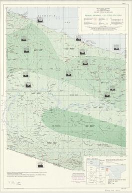 West Sepik district and portion of east Sepik district, Territory of Papua and New Guinea: Annual rainfall - selected stations (Sheet 5)