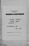 Patrol Reports. Central District, Mekeo, 1957-1958