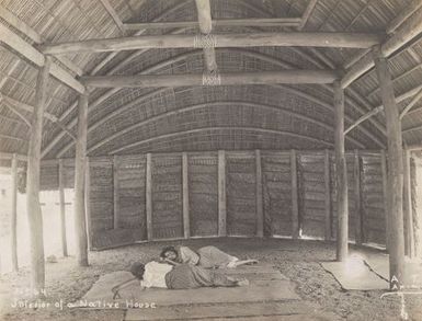 Interior of a house. From the album: Photographs of Apia, Samoa