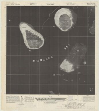 Special map Admiralty Islands (Bipi Island , back)