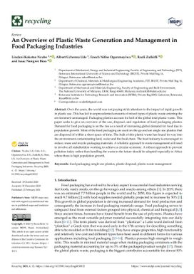 An Overview of Plastic Waste Generation and Management in Food Packaging Industries