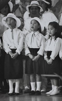 Cook Islands choral competition, Otara, 1990.