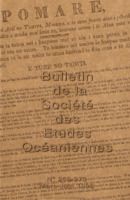 Bulletin de la Société des Études Océaniennes numéro 269-270
