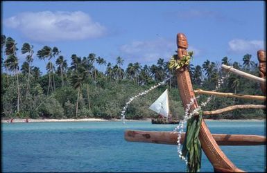 Boats, ocean and palms