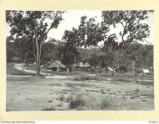 PORT MORESBY, NEW GUINEA, 1944-05-01. A GENERAL VIEW OF G BRANCH AREA FROM NO. 3 CAR PARK, HEADQUARTERS NEW GUINEA FORCE