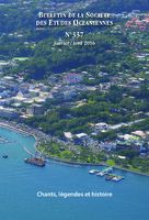 Bulletin de la Société des Études Océaniennes numéro 337