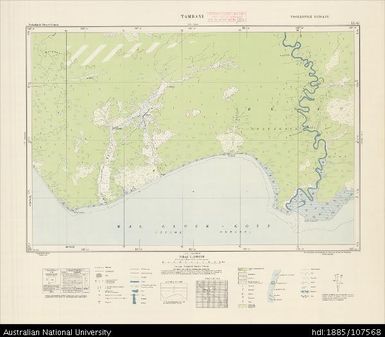 Indonesia, Western New Guinea, Tambani, Series: Nederlands-Nieuw-Guinea, Sheet 11-G, 1956, 1:100 000