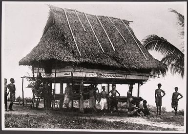 Stilt house, Finschhafen, German New Guinea