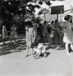 Pupils of Papeete Girls' School during recreation time