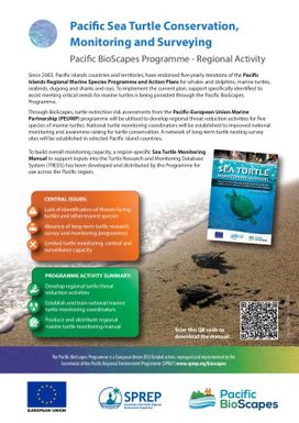 Pacific Sea Turtle Conservation Monitoring and Surveying : Pacific BioScapes Programme - Regional Activity