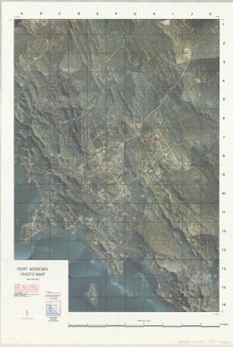 Port Moresby photo map, Papua New Guinea / production, Royal Australian Survey Corps under the direction of the chief of the General Staff