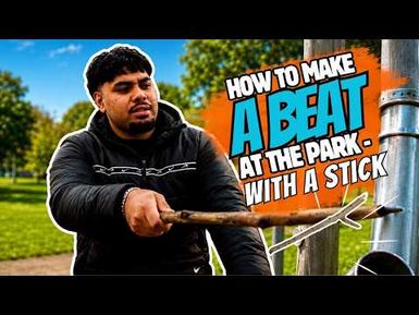 Making An Afro Beat With A Stick | Fresh Beats