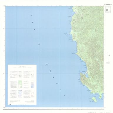 Carte de la Mélanésie - 150 000 (type outre-mer) Archipel des Nouvelles Hébrides: Ile Malekoula SO