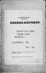 Patrol Reports. East Sepik District, Pagwi, 1972 - 1978