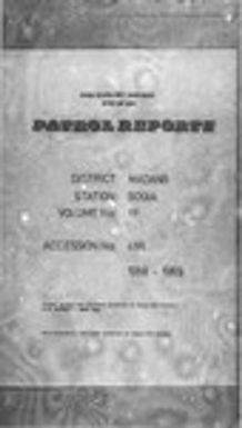 Patrol Reports. Madang District, Bogia, 1968 - 1969