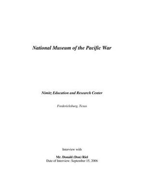 Oral History Interview with Don Riel, September 15, 2006