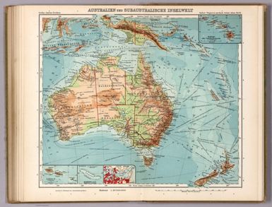 Australien und Subaustralische Inselwelt. Gotha : Justus Perthes. Sydow-Wagners method. Schul-Atlas. XXI.