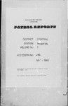 Patrol Reports. Central District, Magarida , 1959-1960