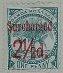 Stamp: Samoan Two and a Half Pence