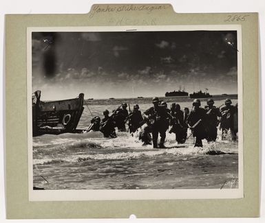 The Yanks Strike Angaur From Coast Guard-Manned Landing Barges