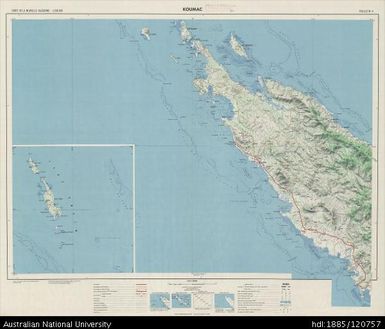 New Caledonia, Koumac, Sheet 4, 1:200 000