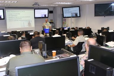 Guam, Jan. 15, 2013 -- James Macaulay, Regional Continuity Manager, conducting a continuity planning workshop for the Territory of Guam. Photo by Ken Hudson/FEMA