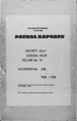 Patrol Reports. Gulf District, Kikori, 1968-1969