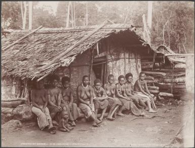 Nine women from Qarea, Malaita, Solomon Islands, 1906 / J.W. Beattie