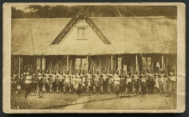 Photograph of Fijian soldiers on parade