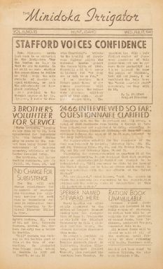 Minidoka Irrigator Vol. II No. 15 (February 17, 1943)