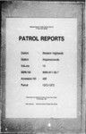 Patrol Reports. Western Highlands District, Wapenamanda, 1972 - 1973