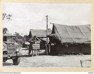 TOROKINA, BOUGAINVILLE. 1945-09-07. THE ORDERLY ROOM, 126 BRIGADE WORKSHOP