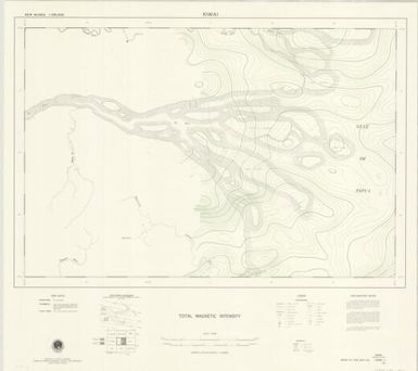 New Guinea 1:250,000 total magnetic intensity: Kiwai (Sheet C54/B1-4)
