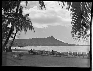 Beach scene, Honolulu, Hawaii