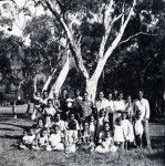 Fifth grade pupils of Do-Neva theological school with their families