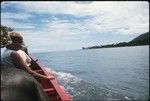 Anne Scheffler on a boat