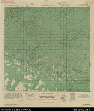 Papua New Guinea, Northeast New Guinea, Maprik East, Provisional map, Sheet A54/16, 1944, 1:63 360