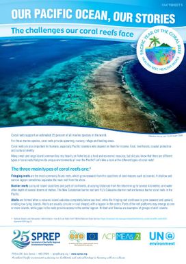 Our Pacific Ocean, Our Stories: The challenges our coral reefs face - Factsheet 5.