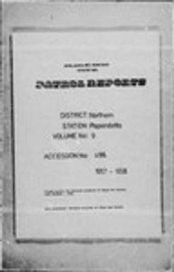 Patrol Reports. Northern District, Popondetta, 1957 - 1958