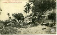 Iles Sous le Vent de TahitiHuahine. - Vue prise à Fare, après un cyclone
