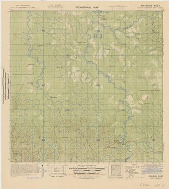 Provisional map, northeast New Guinea: Amaimon West (Sheet Amaimon West)