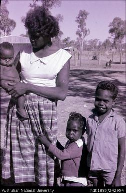 Aboriginal woman and children