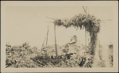 Hetty Jenkins at Bulia Trig, Fiji, 1929