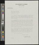 Gregg M. Sinclair, letter, 1940-03-07, to Zulime Garland